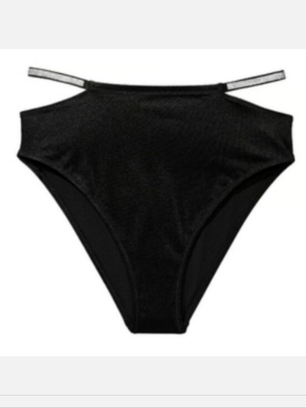 VICTORIA'S SECRET SWIM Shine Strap High-Waist Cheeky Bikini Bottom LARGE